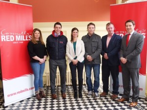 john geraghty liam o meara ronan corrigan,nicola fitzgibon and julieann gaffney and gareth connolly at the launch of the redmills spring tour 9/2/16 photo by Laurence dunne Jumpinaction.net
