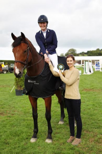 Deirdre Doyle presented with Ian Fearon Bursary for winning Pro Am section of Mervue Equine LST